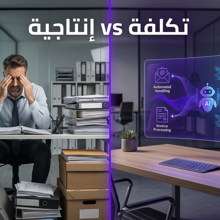 وكيل ذكاء اصطناعي مقابل موظف: من يكلفك أكثر في 2026؟ (بالأرقام الحقيقية)
