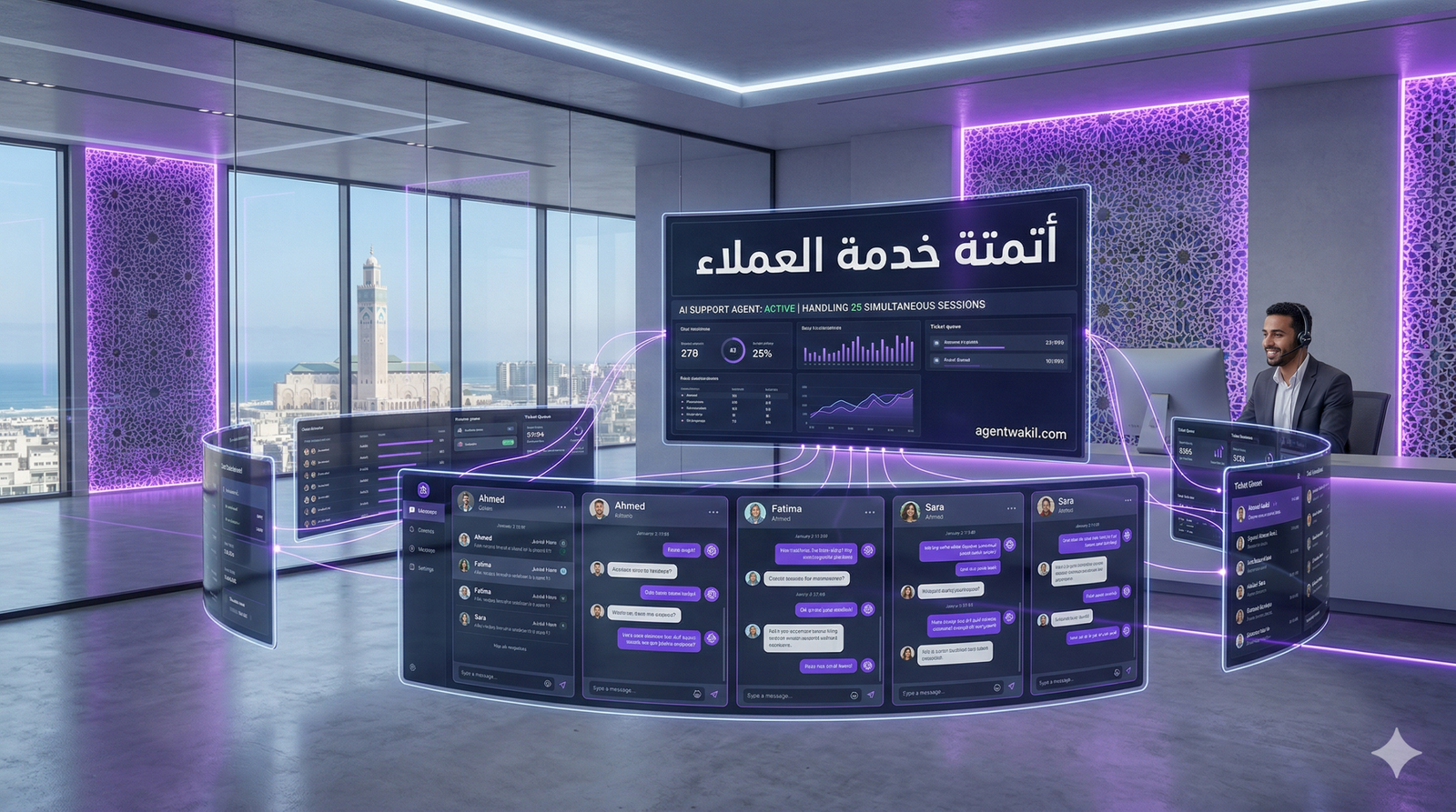 وكيل ذكاء اصطناعي لخدمة العملاء: كيف تُعالج 80% من الاستفسارات تلقائياً (2026)